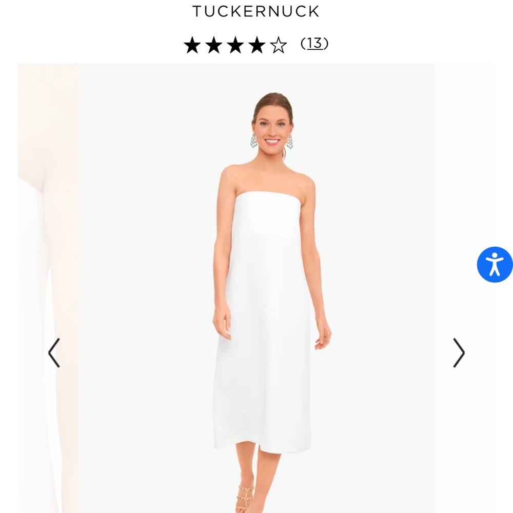 Tuckernuck Ivory Crepe Marin Dress - Picture 1 of 3